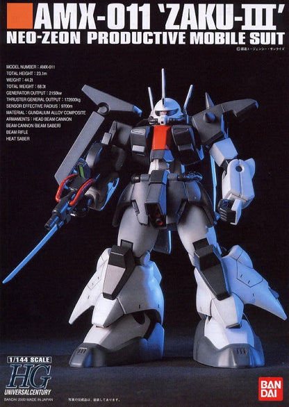 Gundam - HGUC 1/144 AMX-011 Zaku III - Gunpla