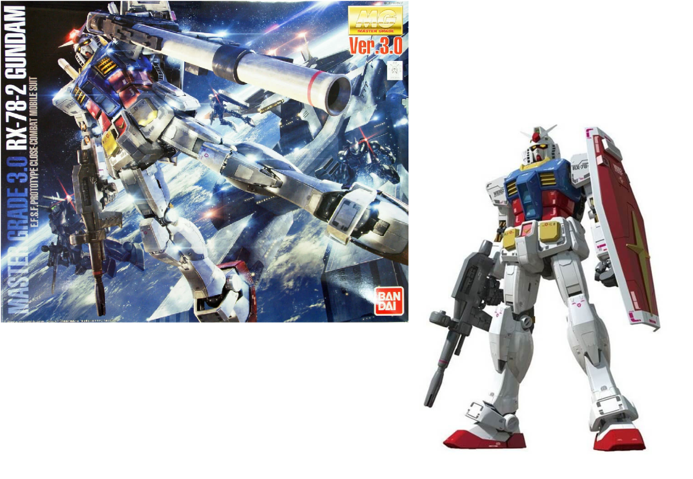 Gundam - MG 1/100 RX-78-2 Gundam Ver 3.0 - Gunpla