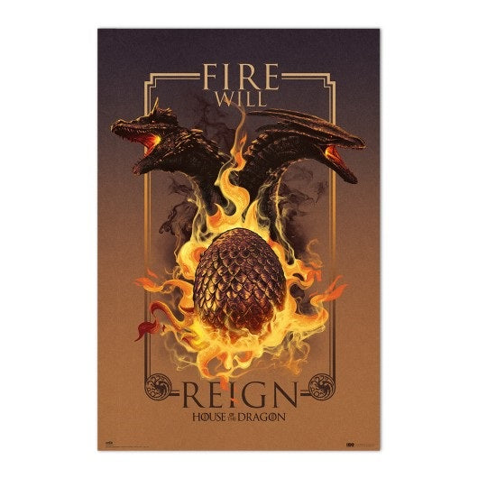 House of Dragons - Fire Will Reign - Poster 61 x 91cm