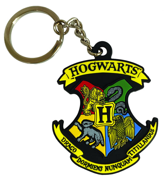 HARRY POTTER – Porte-clés Hogwarts en caoutchouc – Officiel