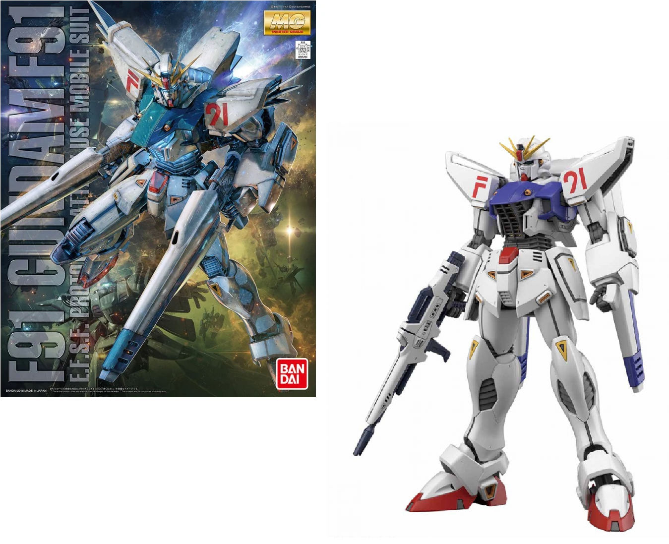 Gundam - MG 1/100 Gundam F91 Ver 2.0 - Gunpla