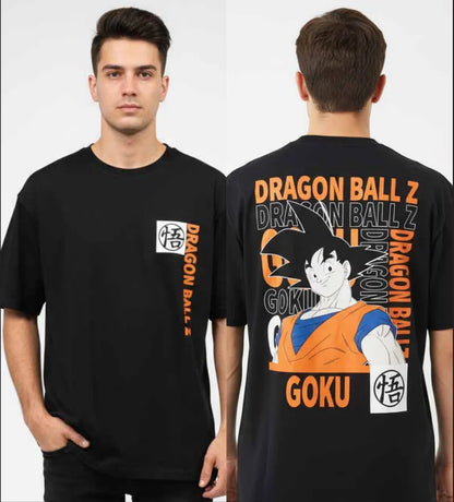 Sur Commande - Dragon Ball Z - Goku Orange/Black (Taille S) - T-Shirt Cotton Division