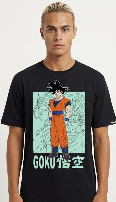 Sur Commande - Dragon Ball Z - Goku (Taille S) - T-Shirt Cotton Division