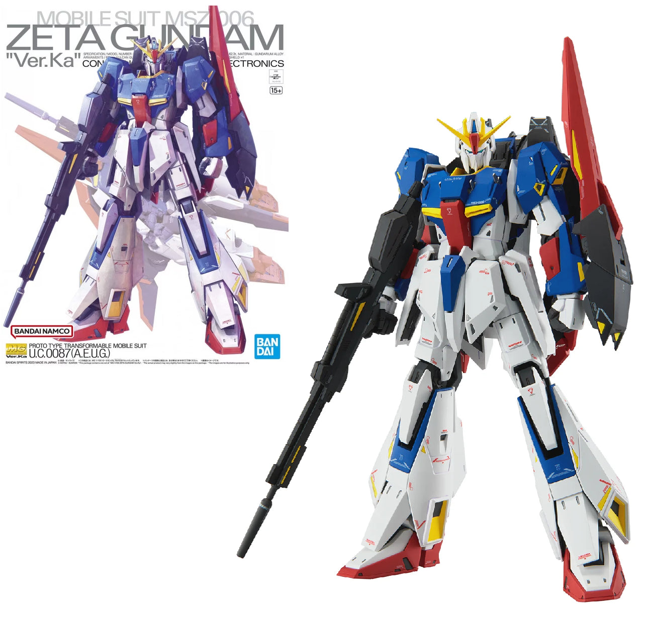 Gundam - MG 1/100 ZETA Gundam Ver. Ka - Model Kit