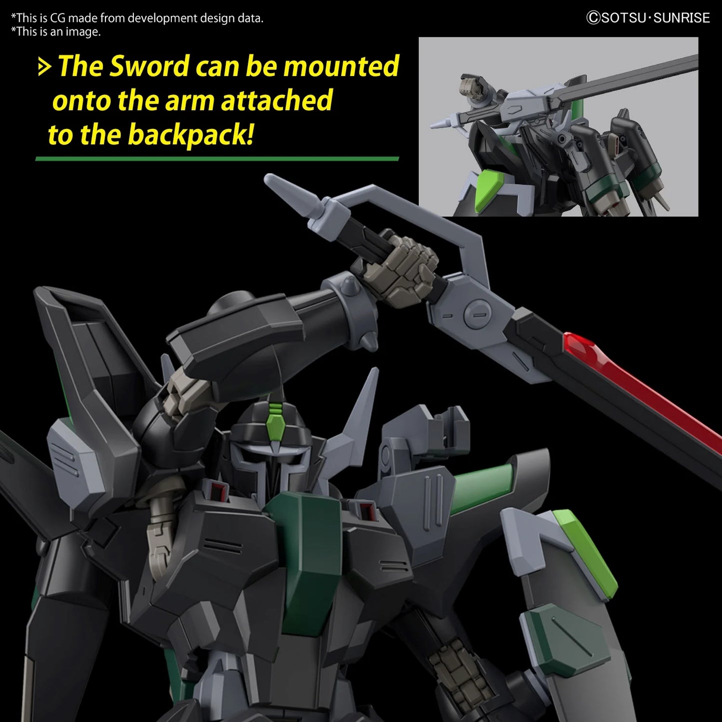 Gundam - HG 1/144 Black Knight Squad Rud-ro.A (Tentative) - Gunpla