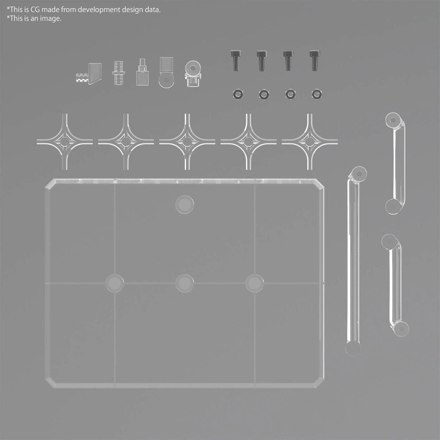 Action Base 8 (clear) - Accessoire Bandai Model Kit
