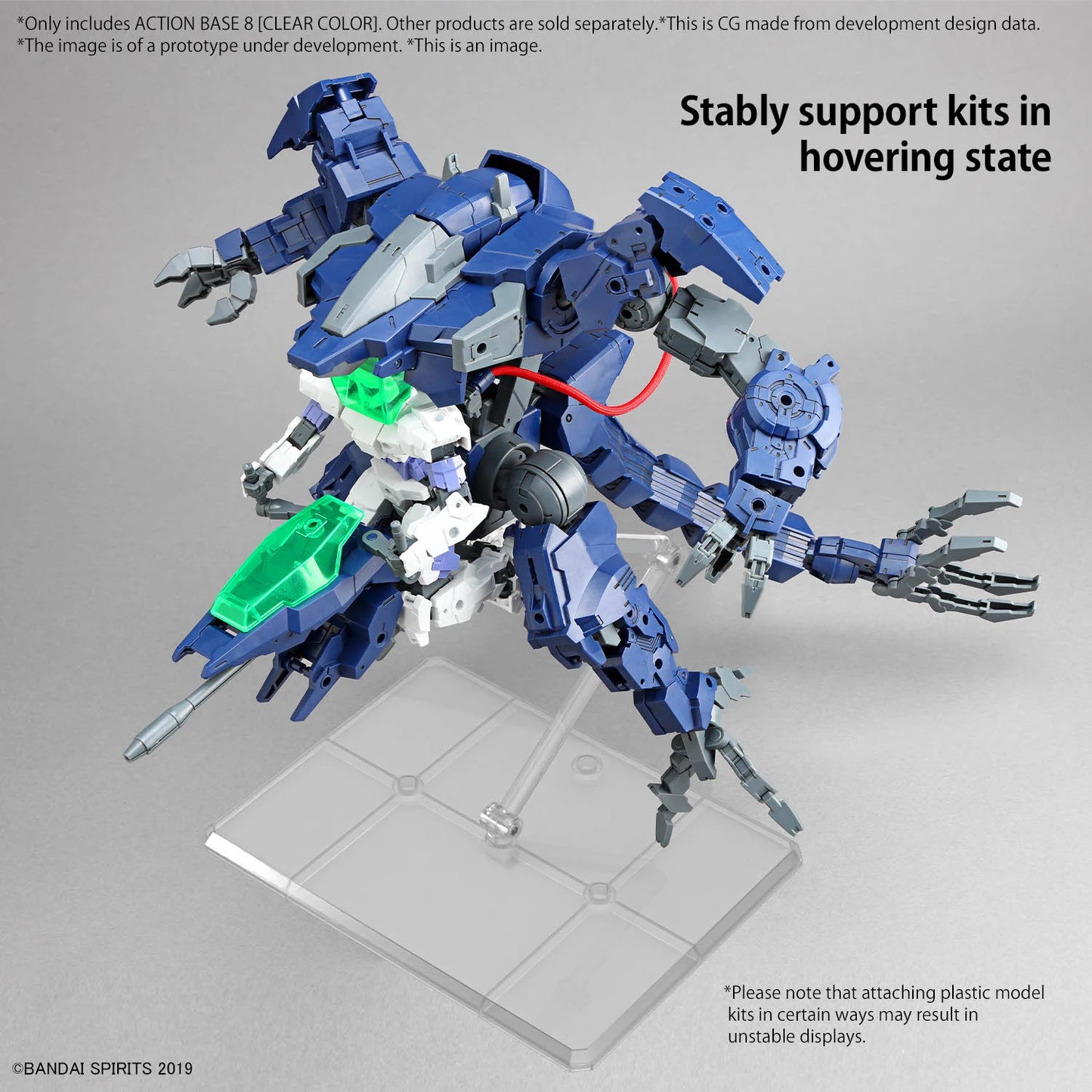 Action Base 8 (clear) - Accessoire Bandai Model Kit
