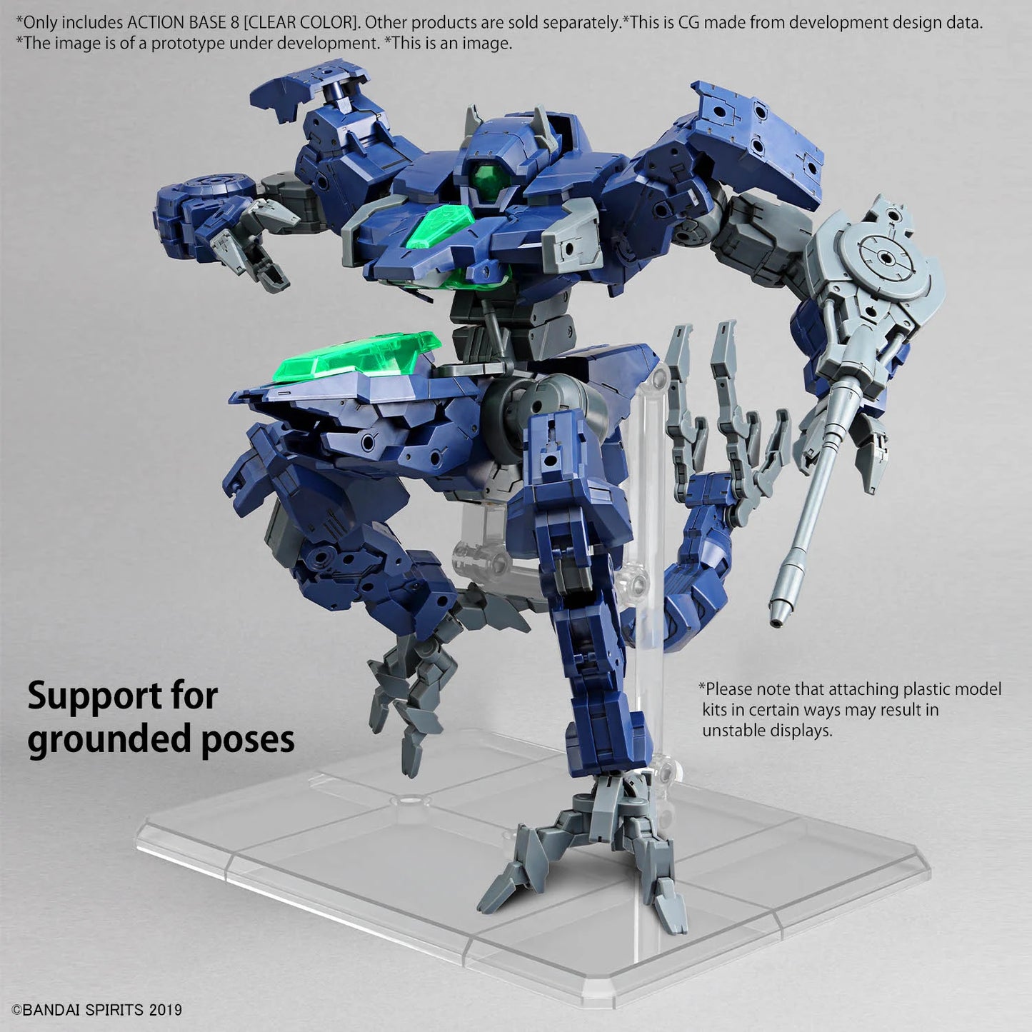 Action Base 8 (clear) - Accessoire Bandai Model Kit