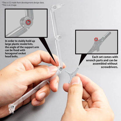 Action Base 8 (clear) - Accessoire Bandai Model Kit