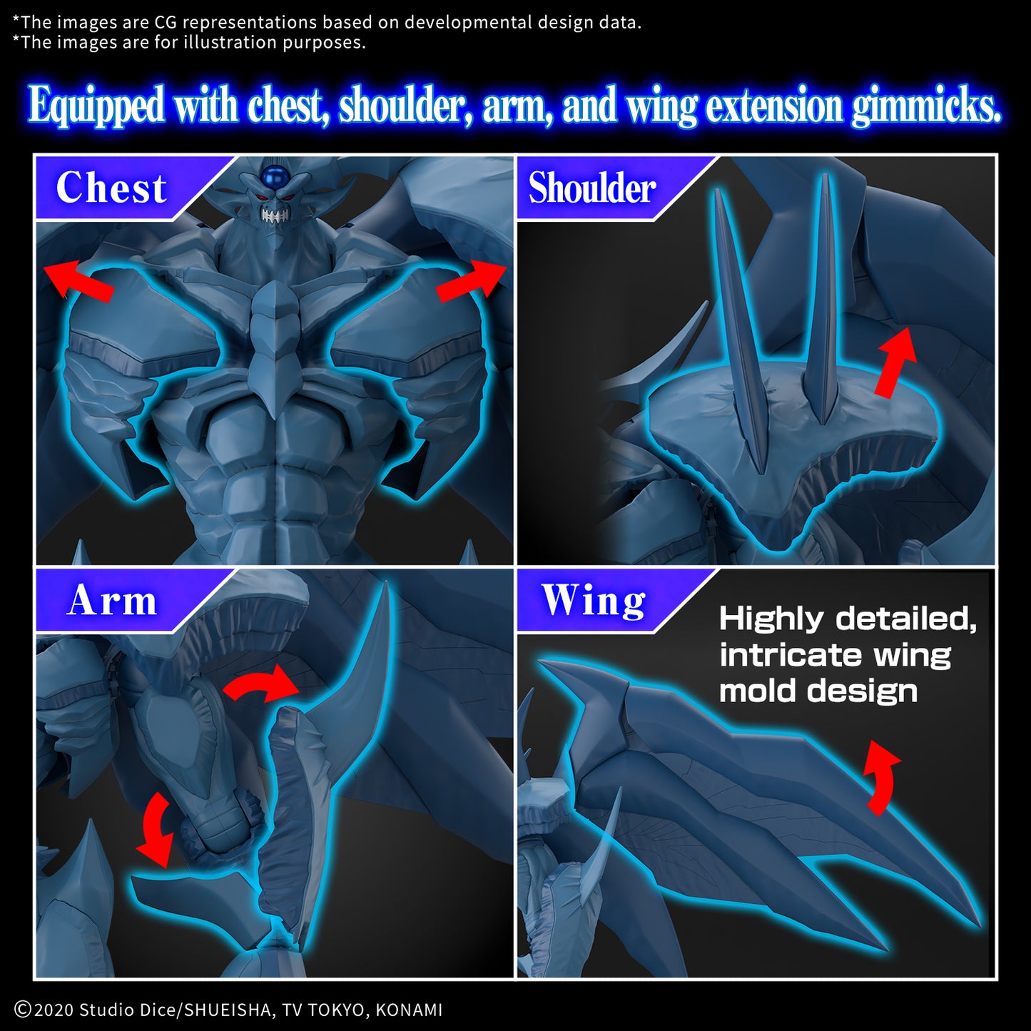 Sur commande - YU-GI-OH! - Obelisk The Tormentor (Figure-rise Amplified) - Model Kit Bandai