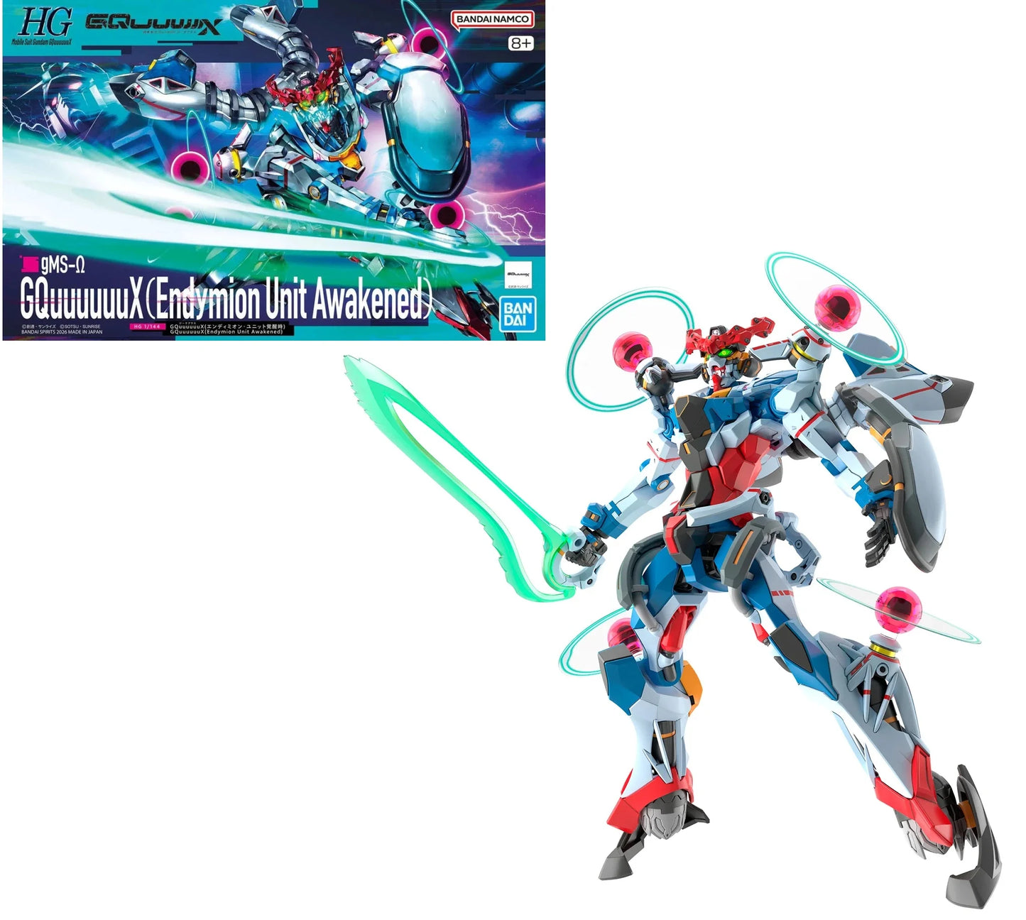 Gundam -  HG 1/144 GQuuuuuuX (Endymion Unit Awakened) - Gunpla