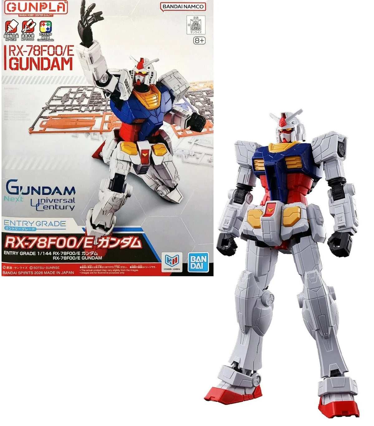 Gundam - EG 1/144 1/144 RX-78F00/E Gundam - Gunpla