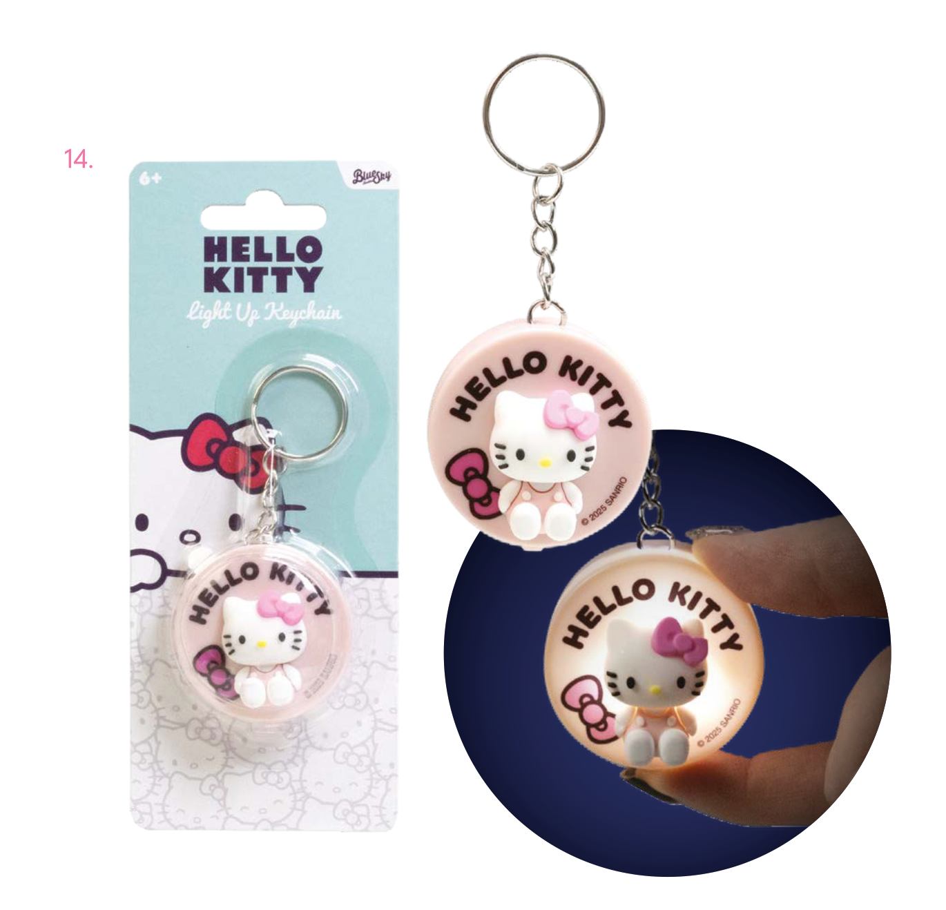 Hello Kitty – Porte-clé lumineux officiel