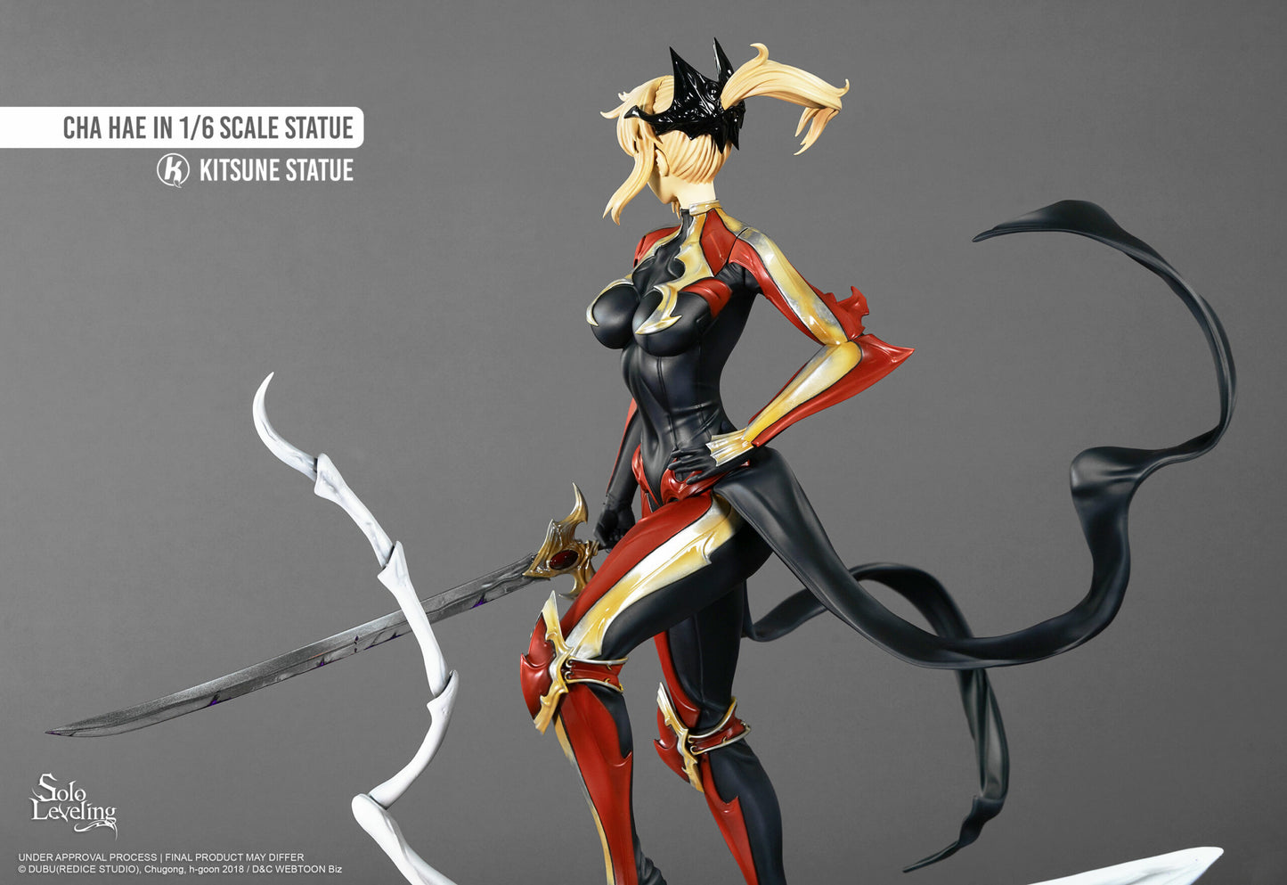Sur Commande - Solo Leveling -  Cha Hae-In - Statuette Kitsune Statue