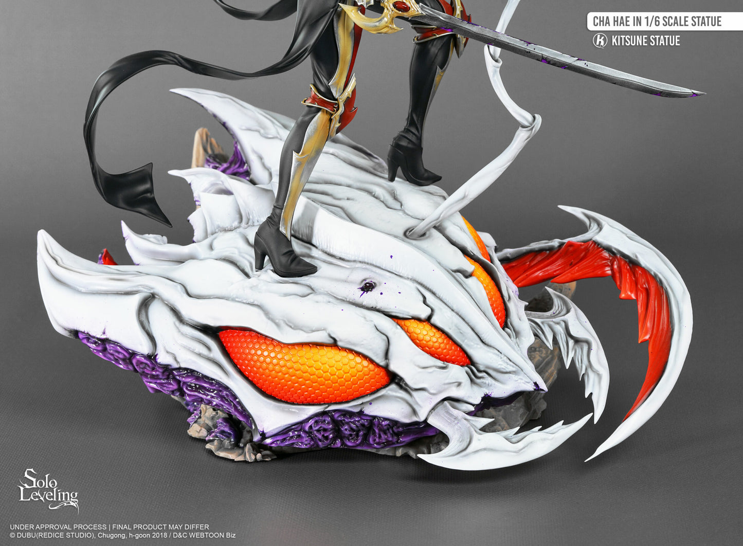 Sur Commande - Solo Leveling -  Cha Hae-In - Statuette Kitsune Statue