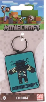MINECRAFT – Porte-clés Buffalo en caoutchouc – Officiel