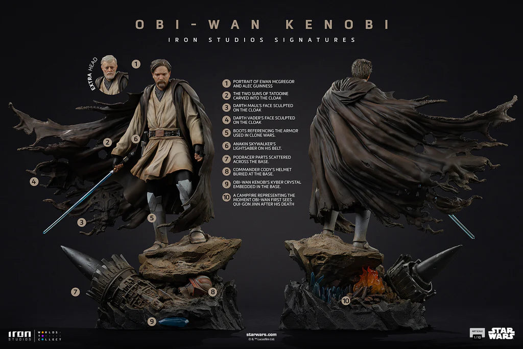 112026 - Star Wars - Obi-Wan (Signatures) - Statuette Iron Studio