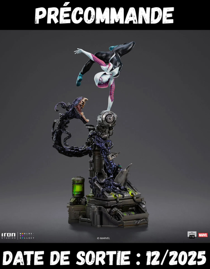 122025 - Marvel Comics - Ghost Spider - Statuette Diorama Iron Studio