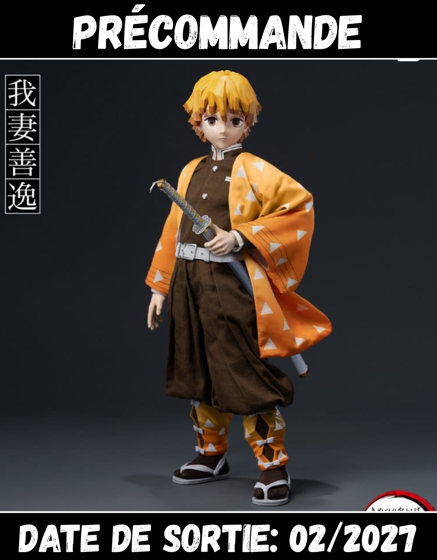 022027 - Demon Slayer - Zenitsu Agatsuma (FigZero) - Figurine Articulée ThreeZero