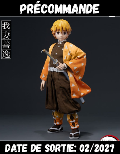 022027 - Demon Slayer - Zenitsu Agatsuma (FigZero) - Figurine Articulée ThreeZero