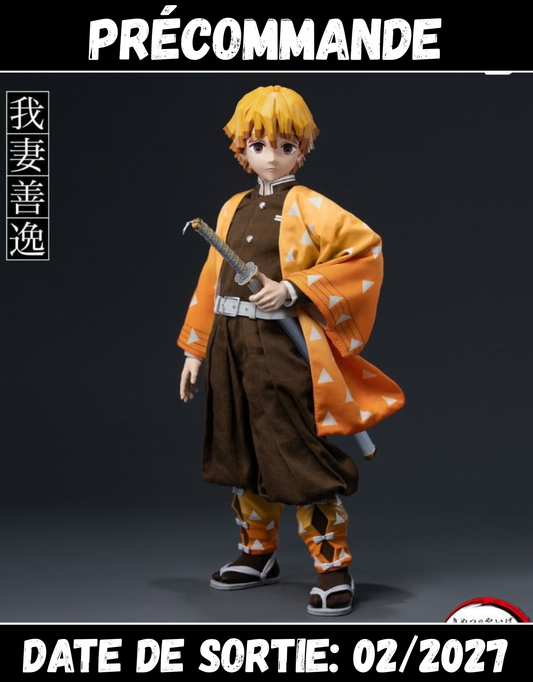 022027 - Demon Slayer - Zenitsu Agatsuma (FigZero) - Figurine Articulée ThreeZero