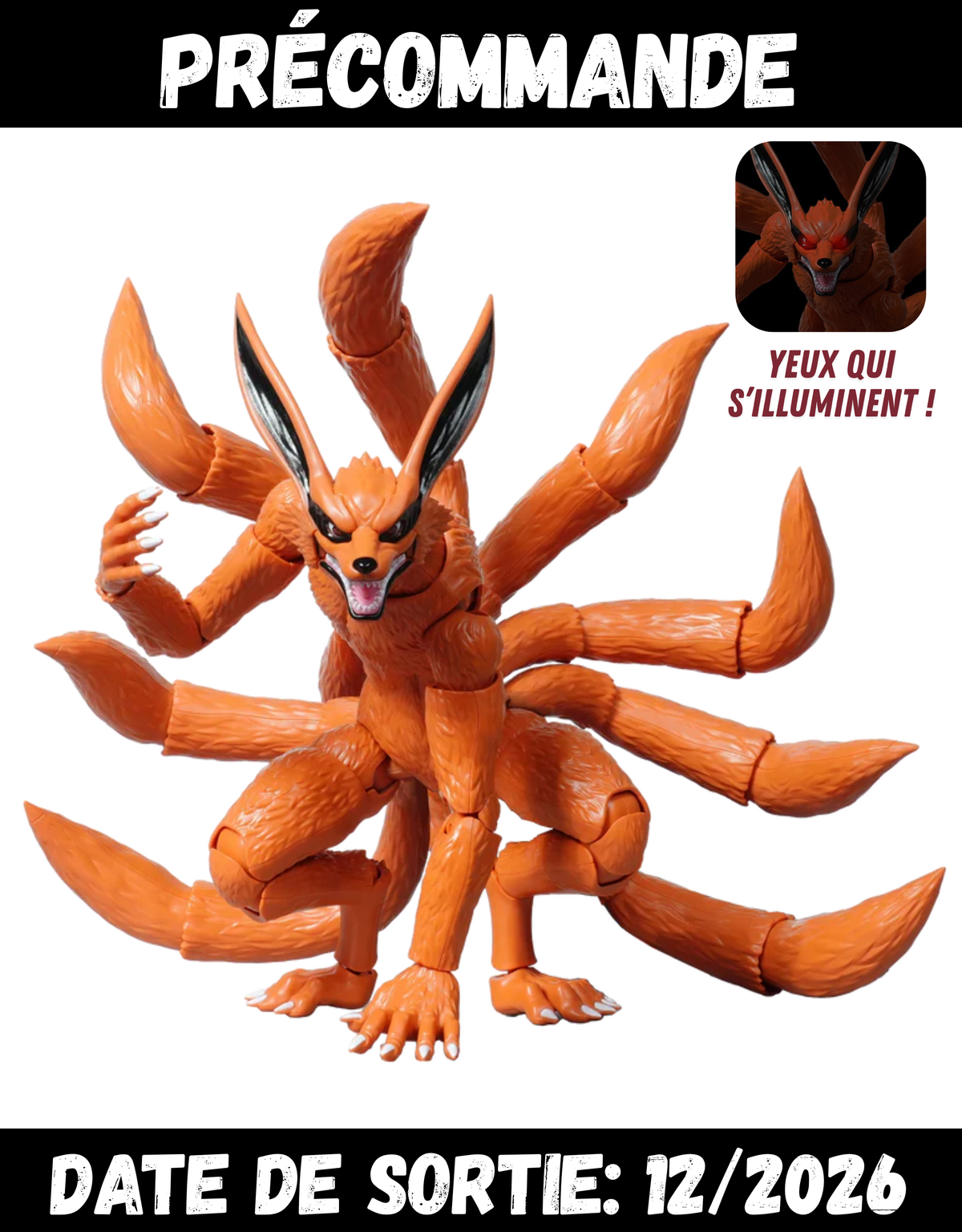122026 - Naruto Shippuden - Kurama Nine Tails (Legend Edition) - Figurine Articulée Blokees