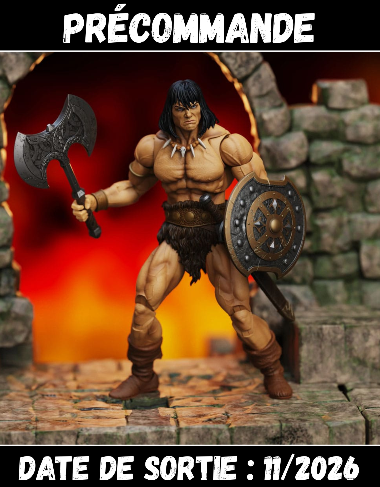 112026 - Conan le Barbare - Conan: (Reaver of the Black Coast) - Figurine Articulée Boss Fight Studio