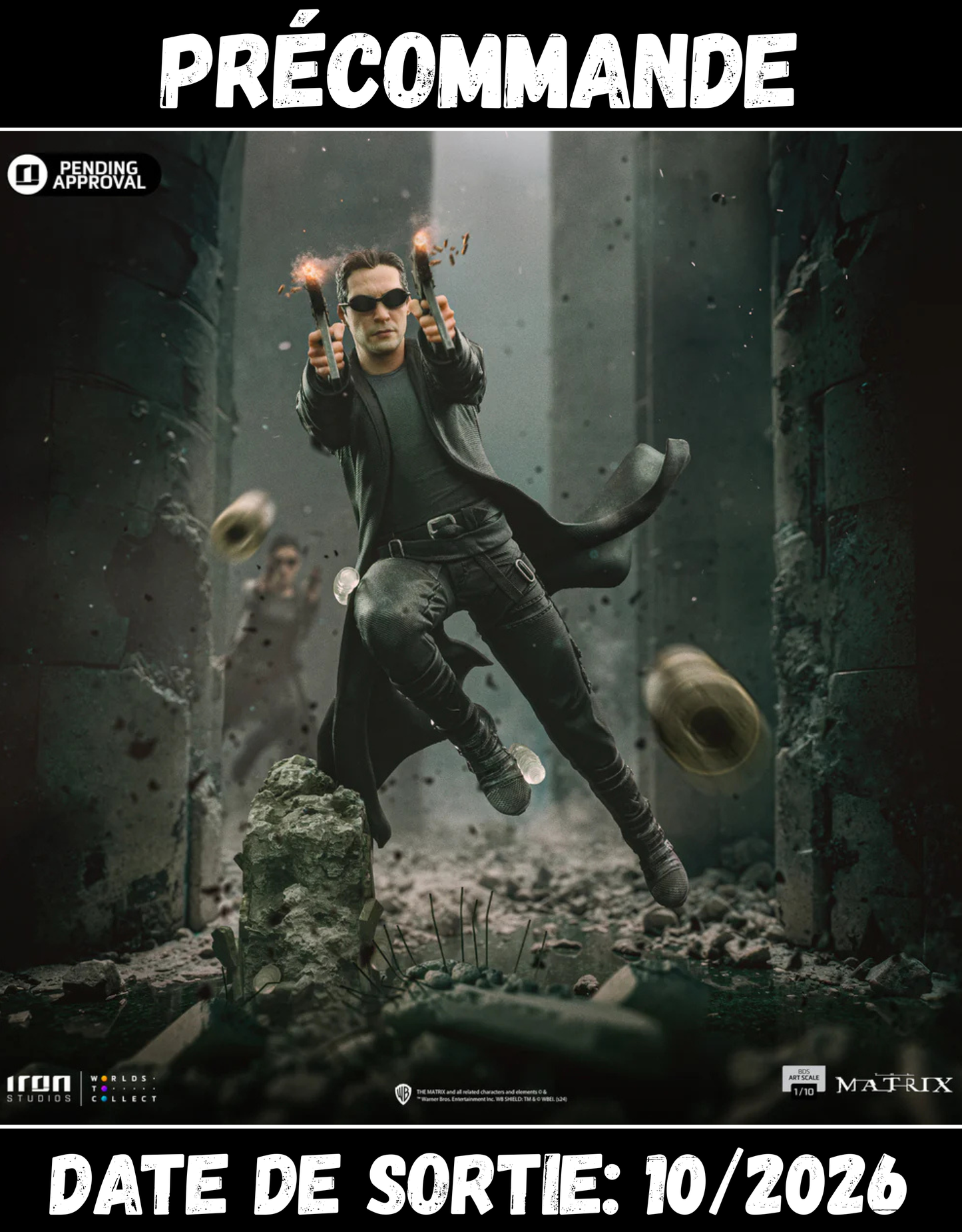 102026 -  Matrix - Neo - Statuette Iron Studio