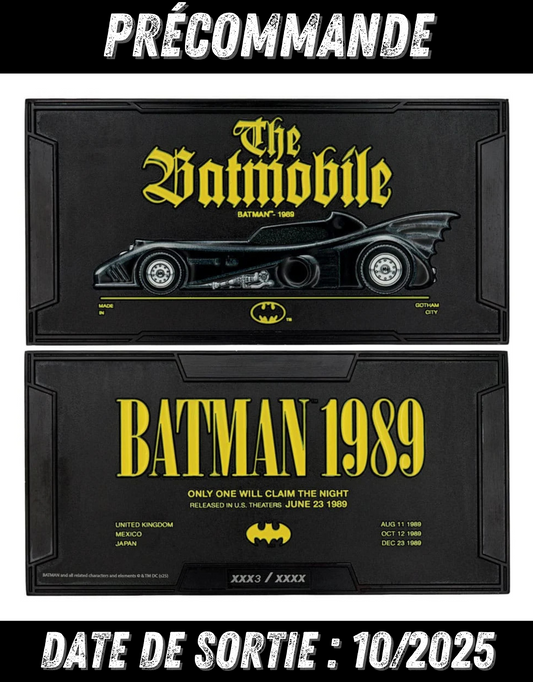 102025 - Batman - Batmobile 1989 - Lingot XL (Edition Limitée)