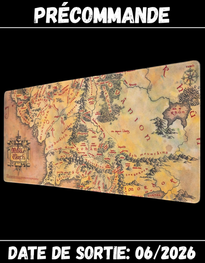 062026 - Seigneur des Anneaux - Terre du Milieu - Tapis de Souris XL