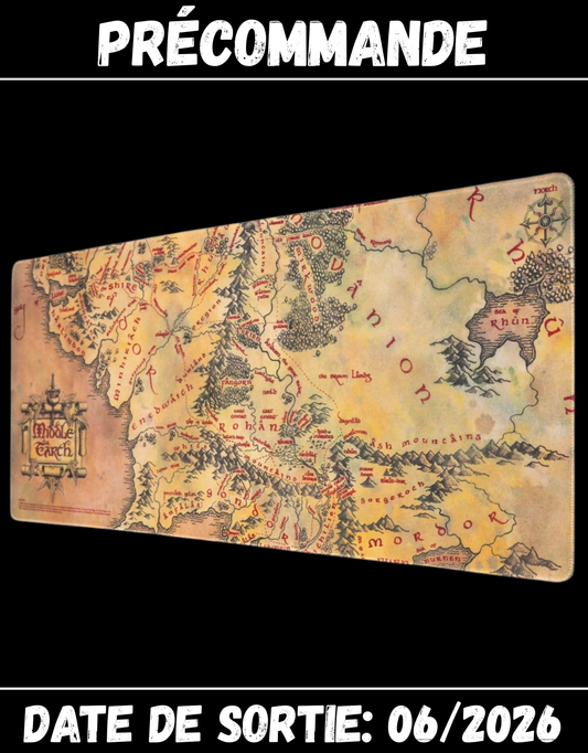 062026 - Seigneur des Anneaux - Terre du Milieu - Tapis de Souris XL