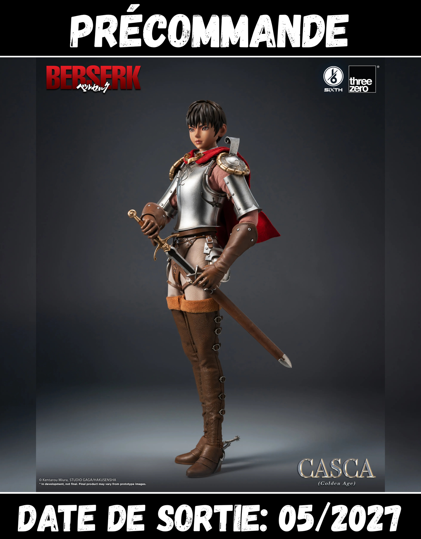 052027 - Berserk - Casca (Golden Age) - Figurine Articulée Three Zero