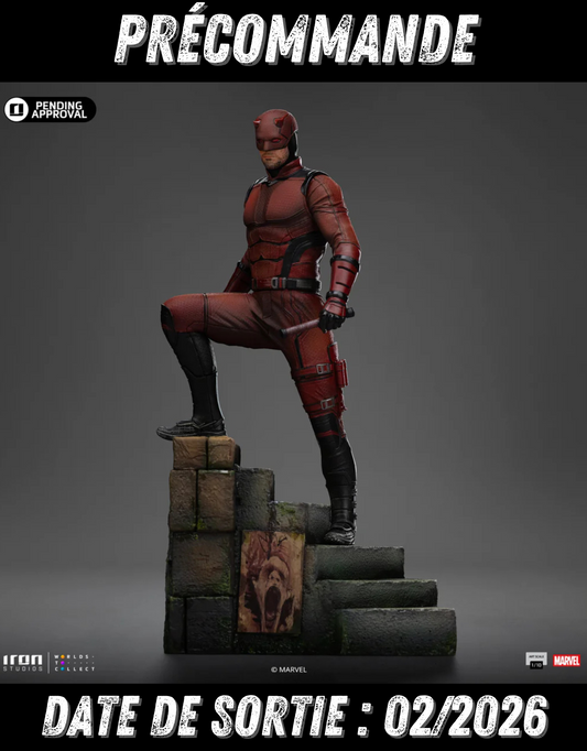 022026 - Marvel - Daredevil (Born Again Ver.) - Statuette Iron Studio