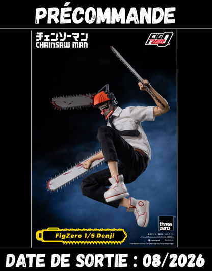 082026 - Chainsaw Man - Denji - Figurine Articulée Three Zero