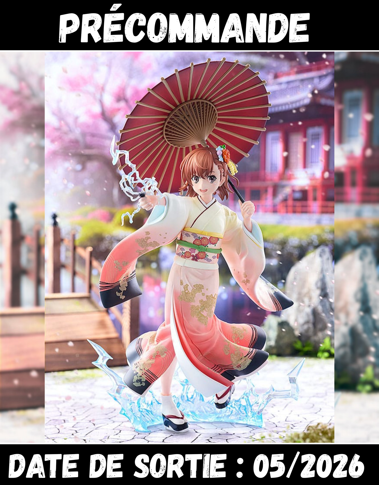 052026 - A Certain Scientific Railgun - Mikoto Misaka (Kimono Ver.) - Statuette Kadokawa
