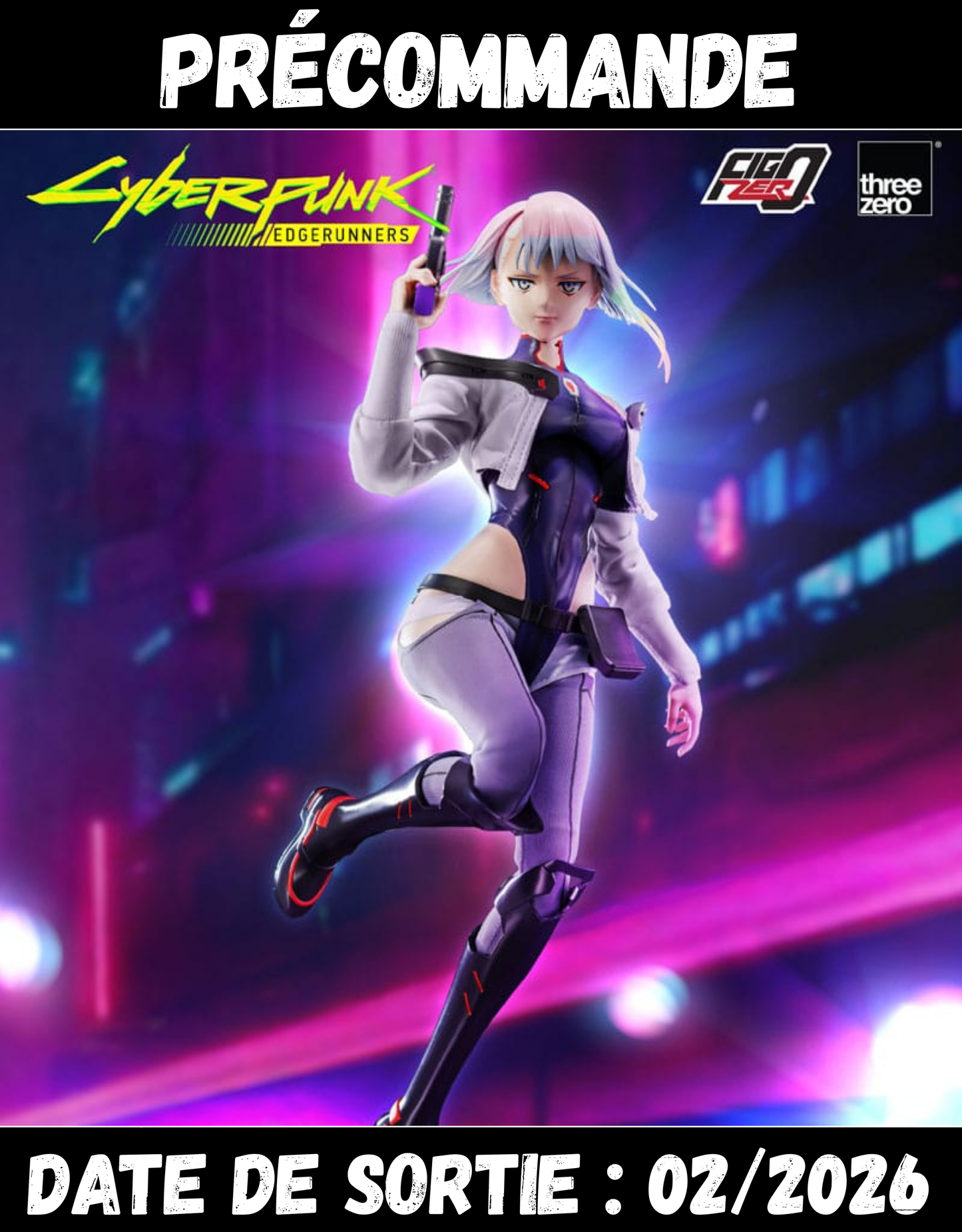 022026 - Cyberpunk Edgerunners - Lucy - Figurine Articulée Three Zero