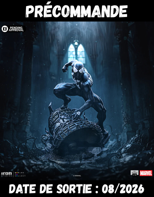 082026 - Marvel - Spider-Man Black - Statuette Iron Studio