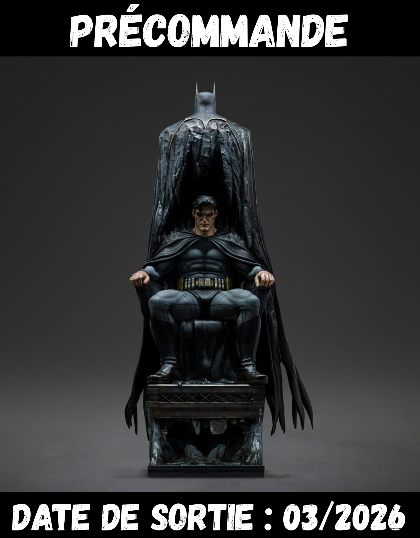 032026 - DC Comics - Batman & Bruce Wayne - Statuette Iron Studio