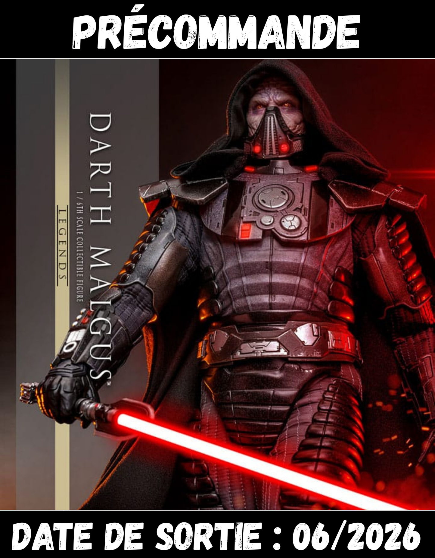 062026 - Star Wars Legends - Darth Malgus - Figurine Articulée Hot Toys