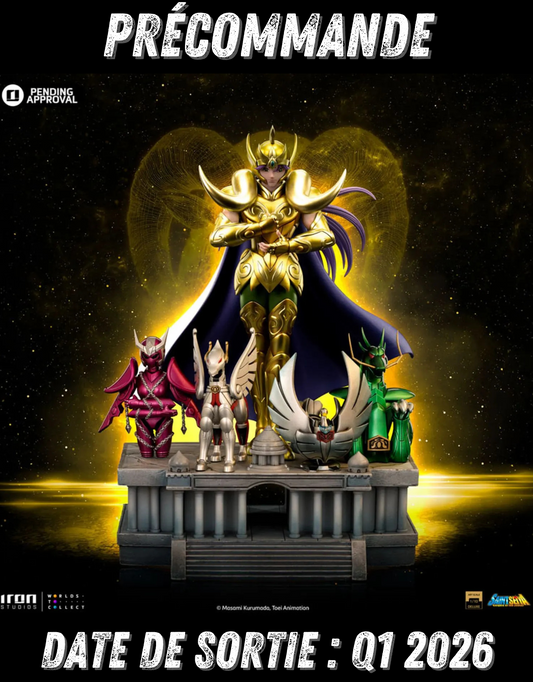 02206 - Saint Seiya - Aries Mu - Statuette Version Deluxe Iron Studio