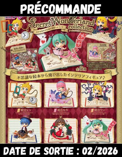 022026 - Hatsune Miku - Secret Wonderland Collection (Set Complet) - Boîte Mystère Re-Ment