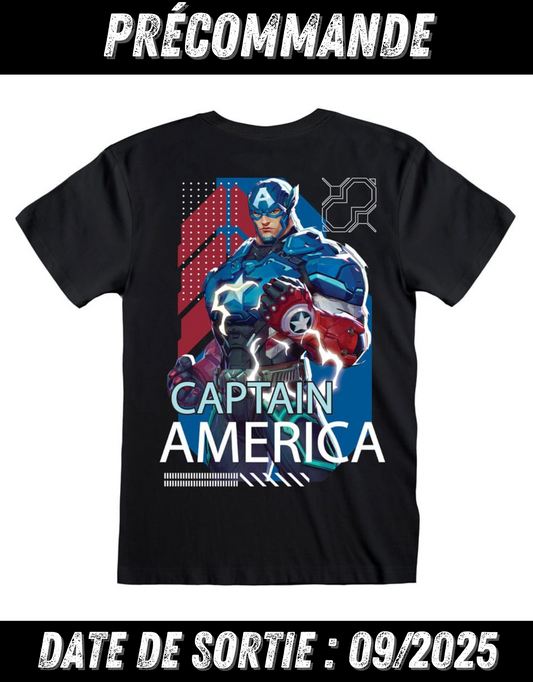 092025 - Marvel Rivals - Captain America - Tee-Shirt S/M/L/XL