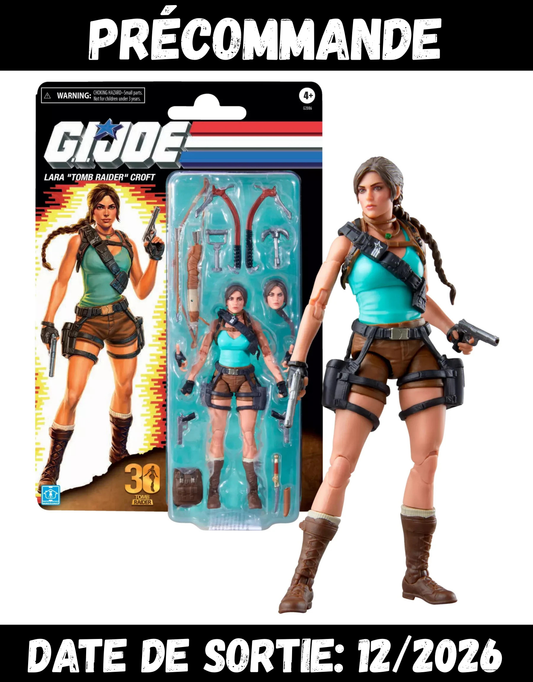 122026 - G.I Joe X Tomb Raider - Lara Croft - Figurine Articulée Hasbro