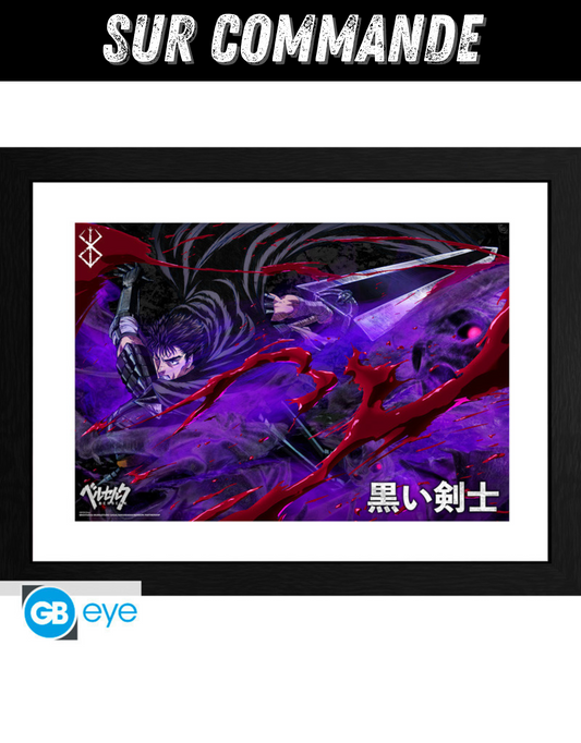 Berserk - Guts - Tirage Encadrée GB Eye