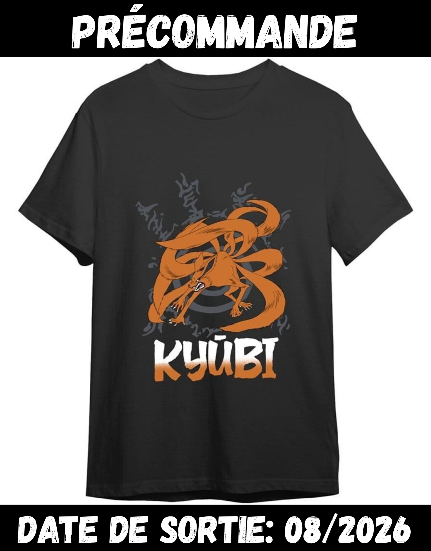 082026 - Naruto - Kyubi Black - T-Shirt Superplay