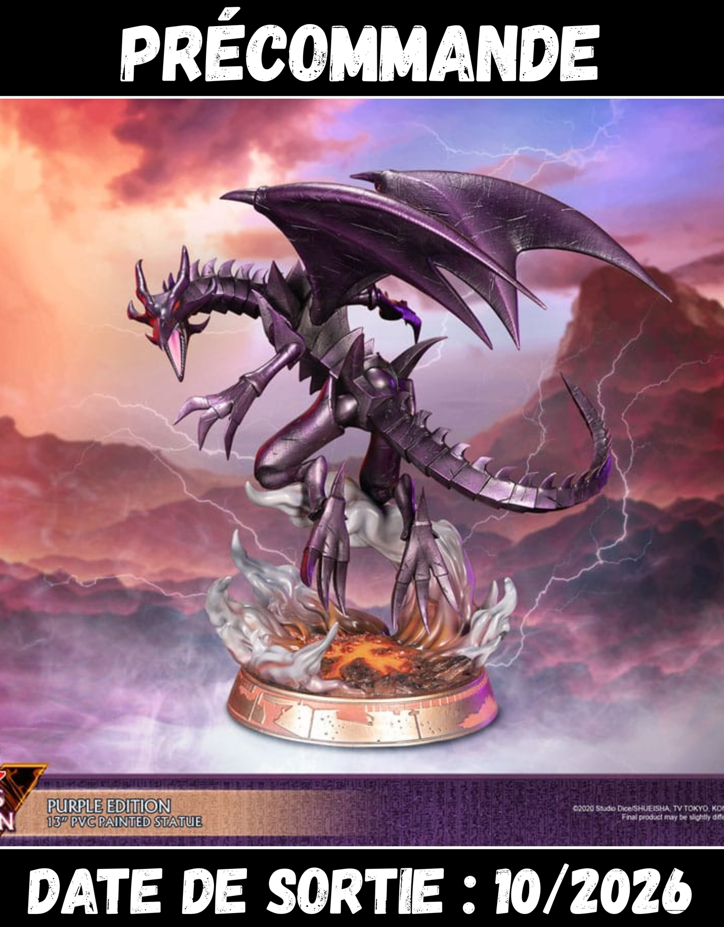 102026 - Yu-Gi-Oh! - Red-Eyes B. Dragon (Purple Colour Ver.) - Statuette First 4 Figure