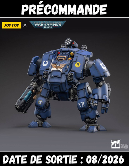 082026 - Warhammer 40,000 - Ultramarines Redemptor Dreadnought Brother Dreadnought Tyleas - Figurine Articulée Joy Toy
