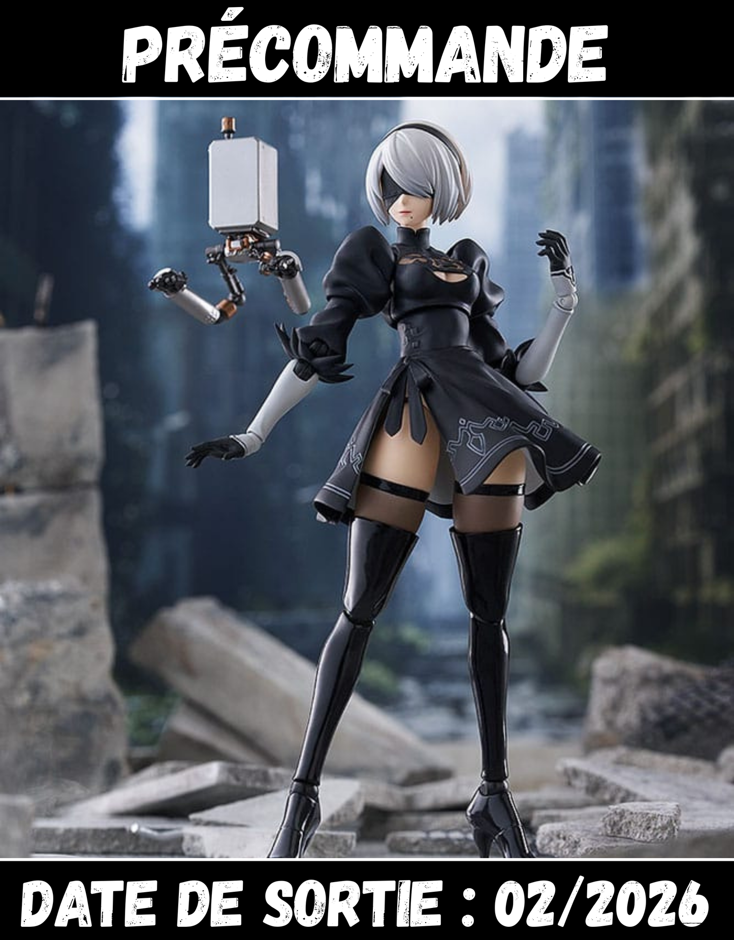 022026 - Nier:Automata Ver1.1a - 2B (YoRHa No.2 Type B) - Figurine Articulée Max Factory