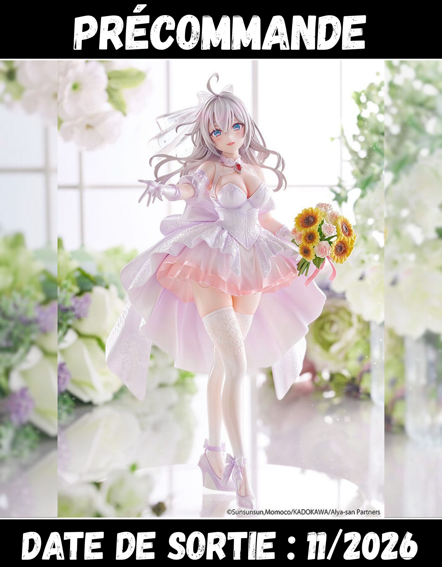 112026 - Alya Sometimes Hides Her Feelings in Russian -Alisa Mikhailovna Kujou Wedding Dress Ver. - Statuette Kadokawa