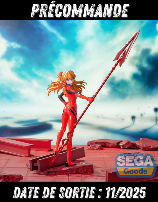 112025 - Evangelion - Asuka X Spear of Cassius - Figurine Sega Goods